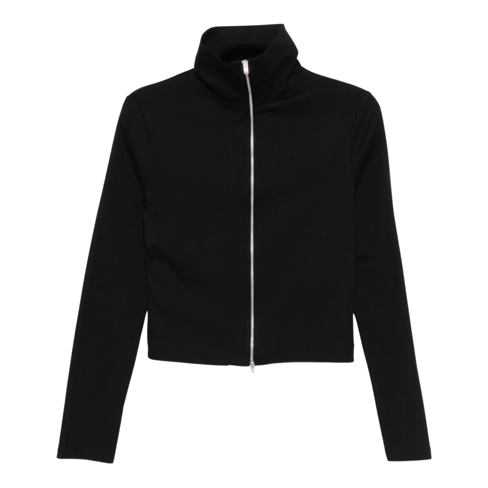 Our Legacy , Zip-Throughs, Female, Black, Xs, Slim Zip Longsleeve