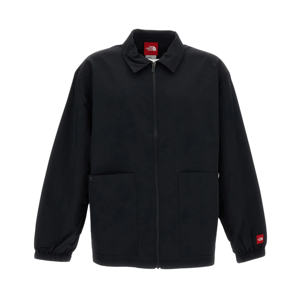 The North Face Men's Black Red Box Nylon Long-Sleeve Shirt - Outdoor - M - Sport