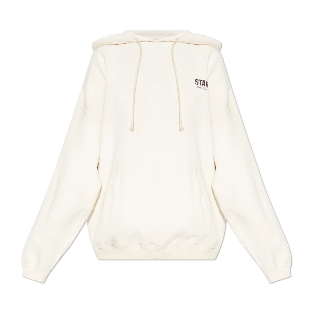 Golden Goose Women's Beige Star Hooded Sweatshirt - Hoodies - Xs - Sweatshirts & Hoodies