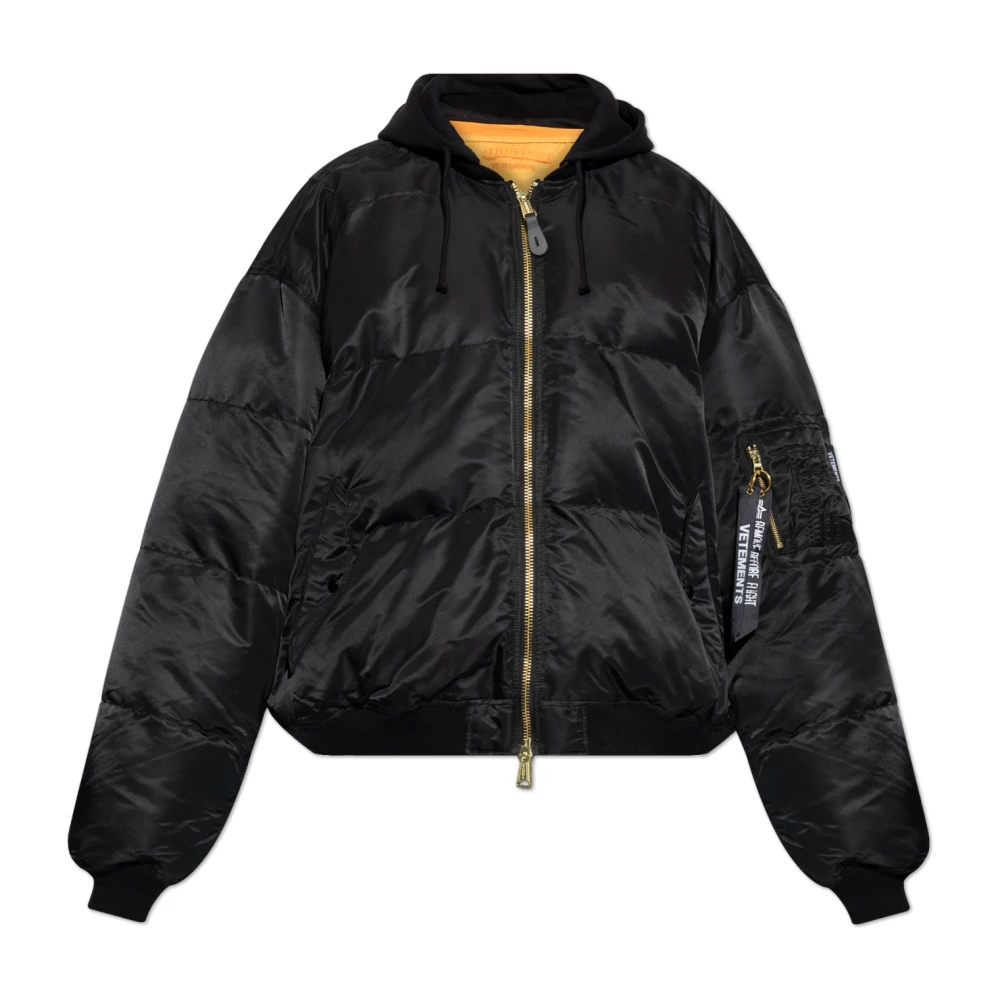 Vetements Omkeerbare jas type bomber Black Heren