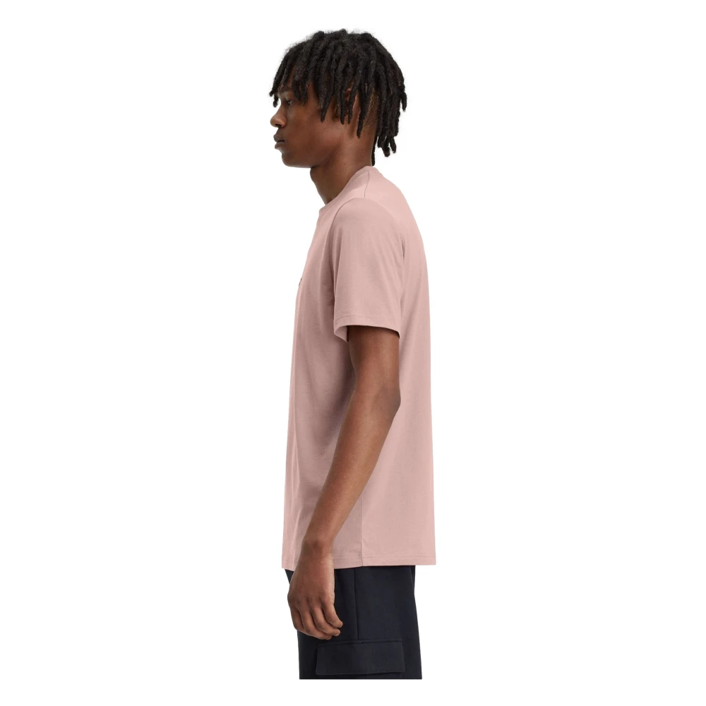 Fred Perry Geborduurd Roze T-shirt Pink Heren