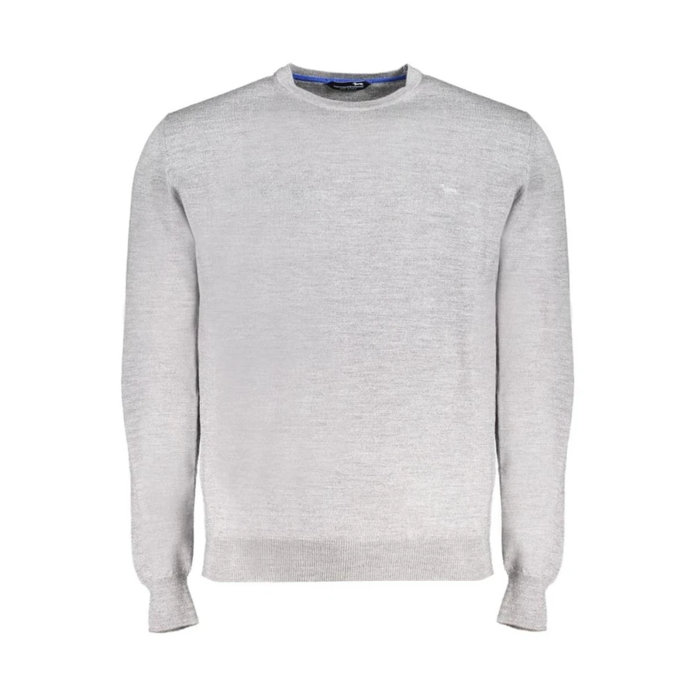 Harmont & Blaine , Round-Neck Knitwear, Male, Gray, L, Men's Grey Jumper - Image 3