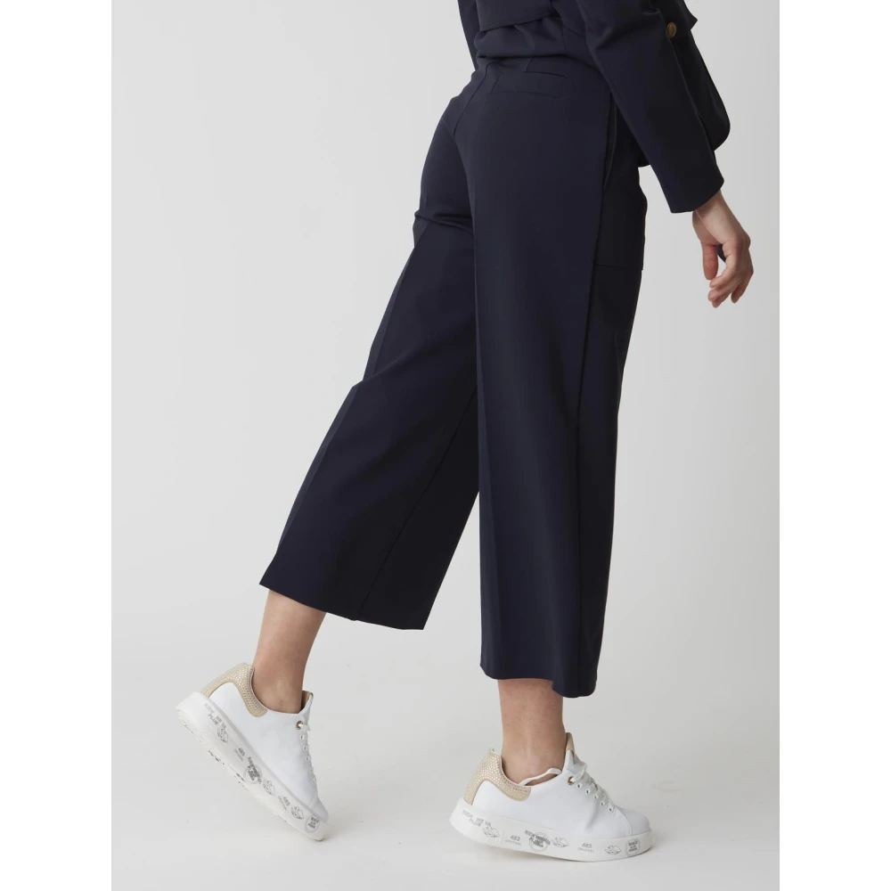 pinko Makkelijke wijde Scuba broek Blue Dames