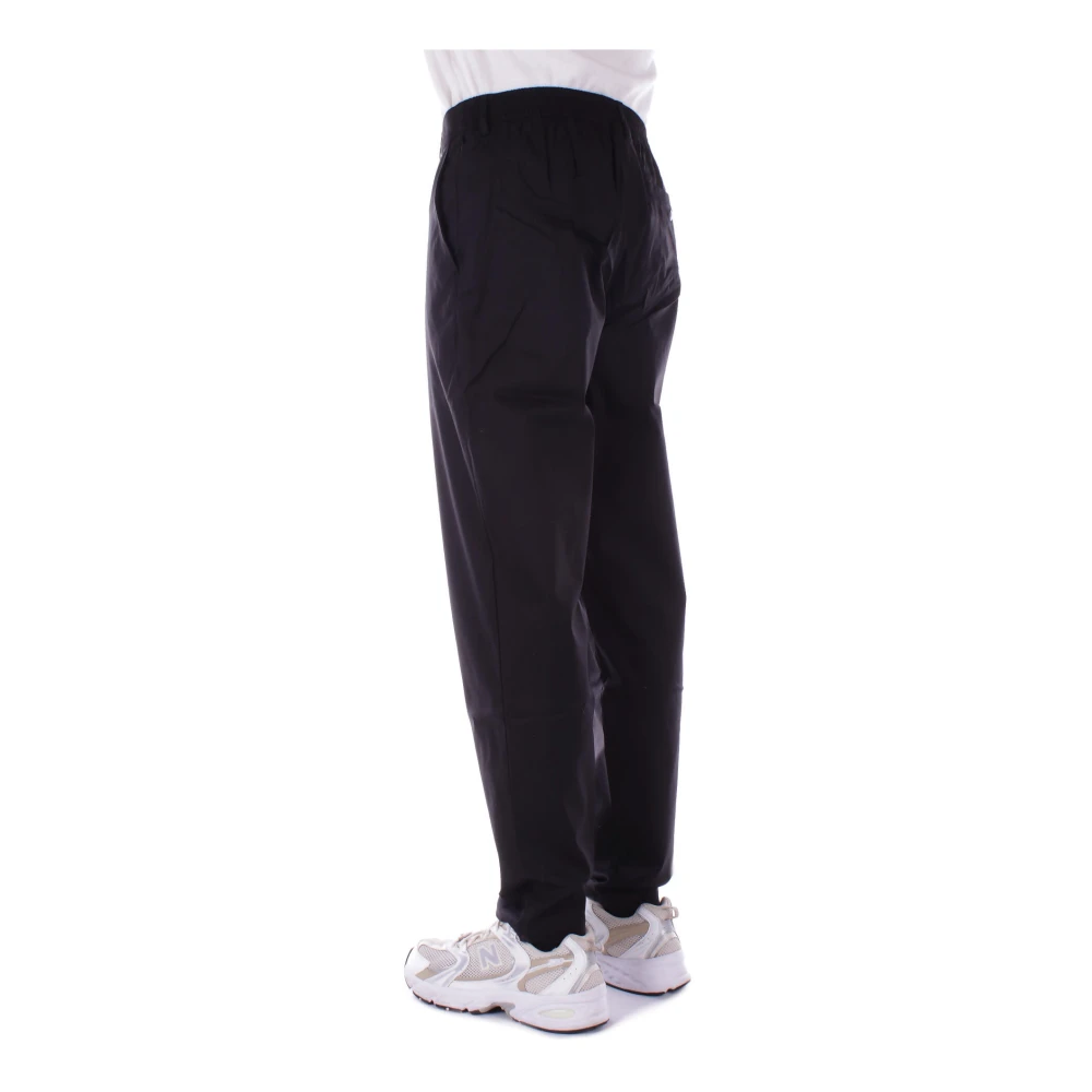New Balance Zwarte Logo Broek Regular Fit Black Heren