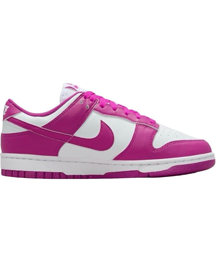baskets-basses-blanches-fuchsia