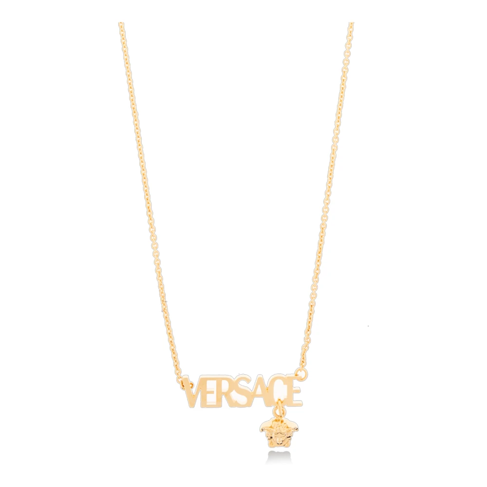 Versace Unisex Gul Accessoarer One Size, Halsband Med Hänge