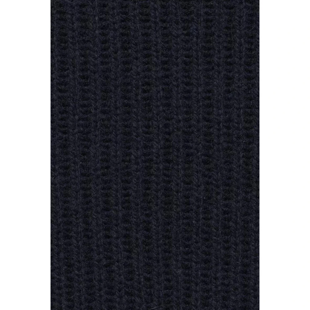 Bugatti Gebreid Vest met Knopen en Ronde V-hals Black Heren
