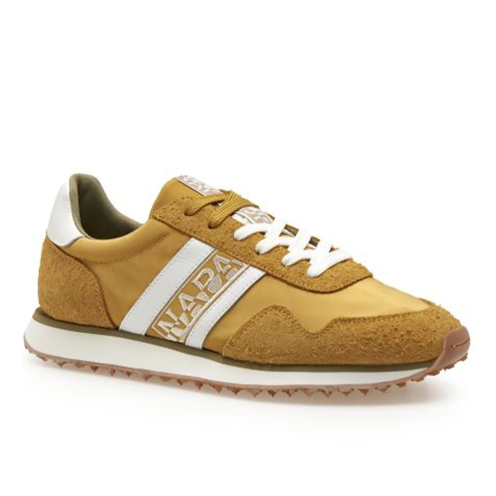 Napapijri Suede/Nylon Sneaker Heren Schoenen Geel
