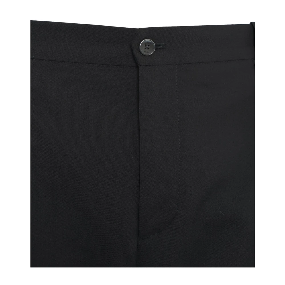 Briglia Zwarte Geplooide Broek Ss25 Black Heren