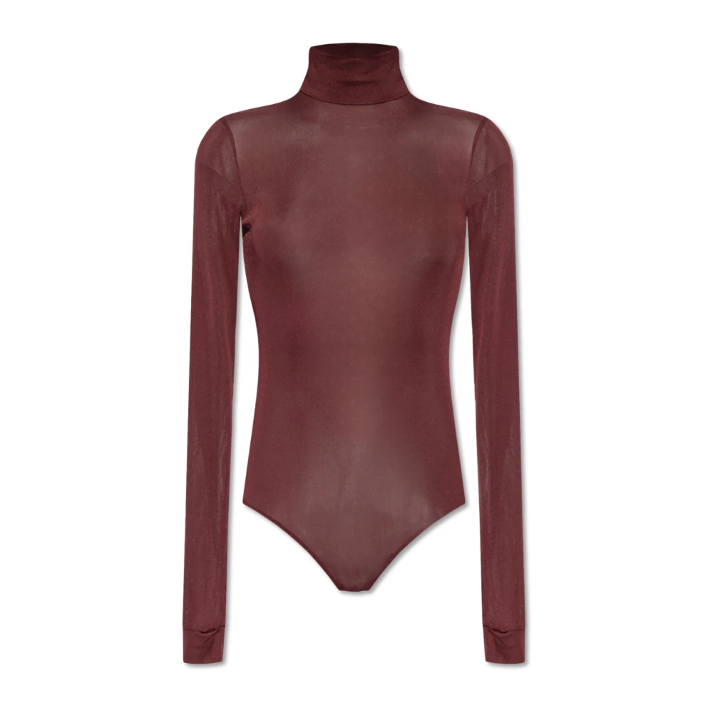 Maison Margiela Logo bodysuit Red Dames