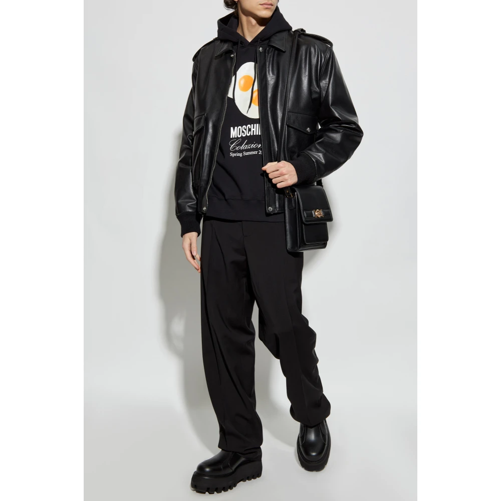 Moschino Hoodie Black Heren