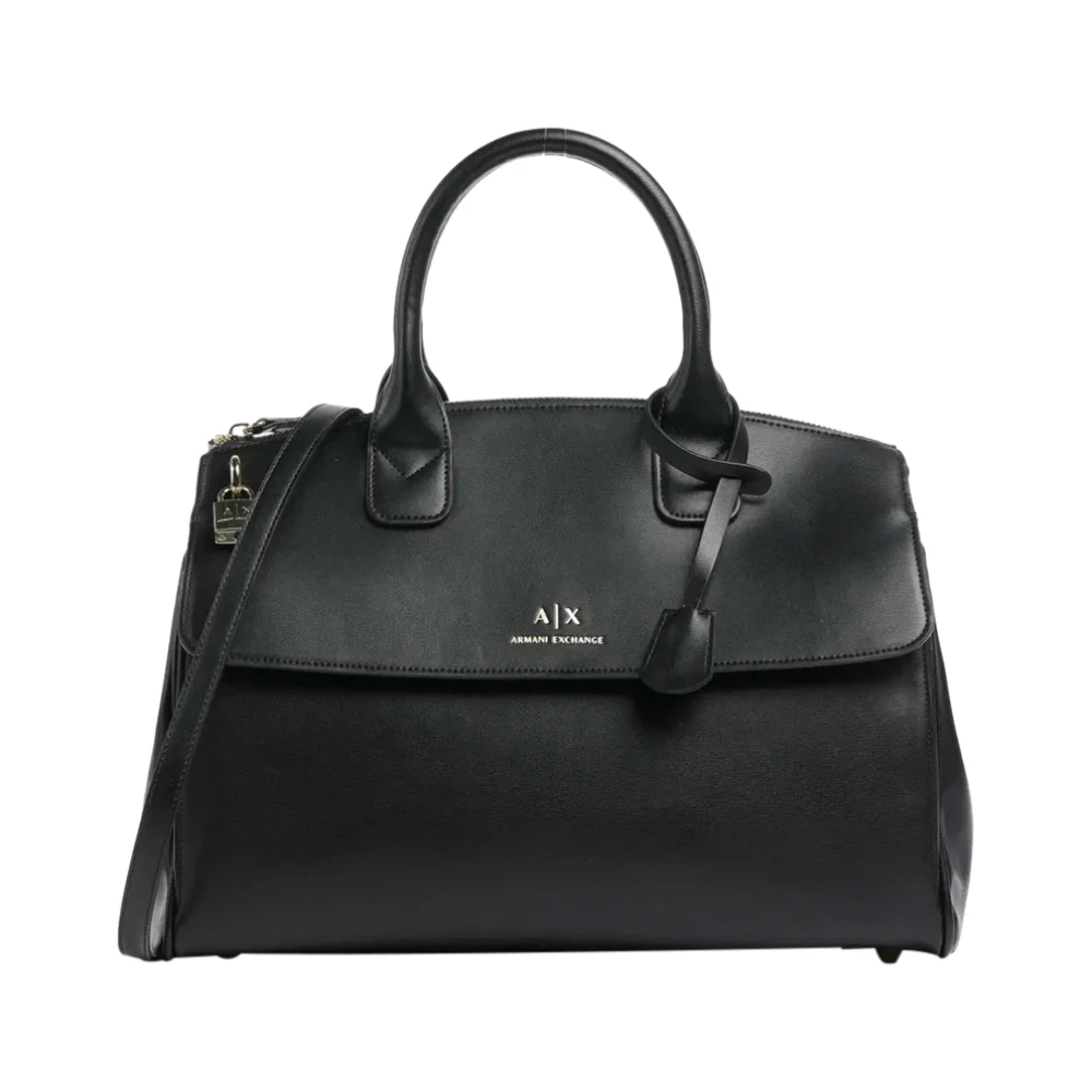 Armani Exchange Svart Shopper Väska Black, Dam