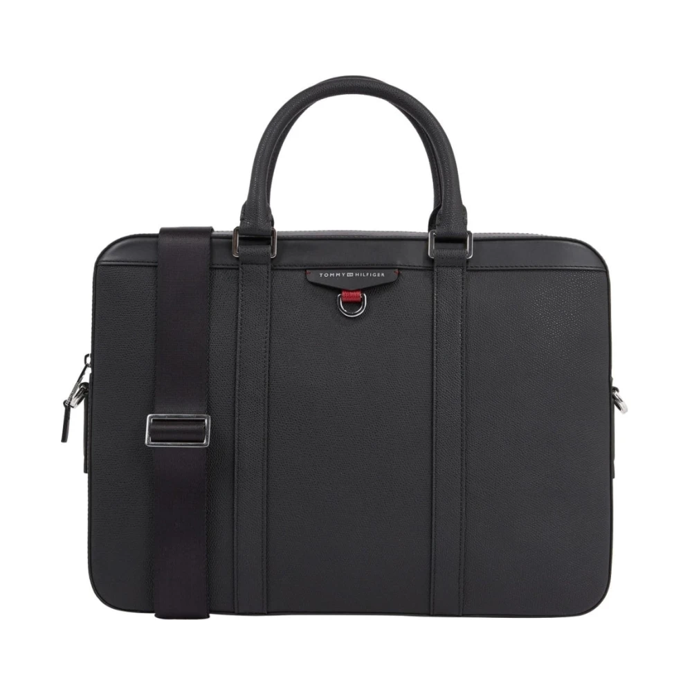 Tommy Hilfiger Zwarte Laptoptas voor Heren Black Heren