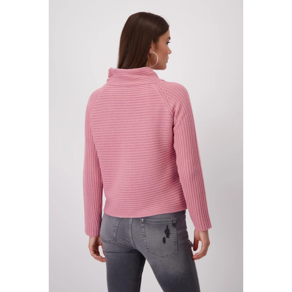 monari Stijlvolle Pullover Sweater Pink Dames