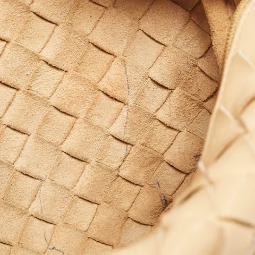 Bottega Veneta Vintage Pre-owned Leather shoulder-bags Beige Dames