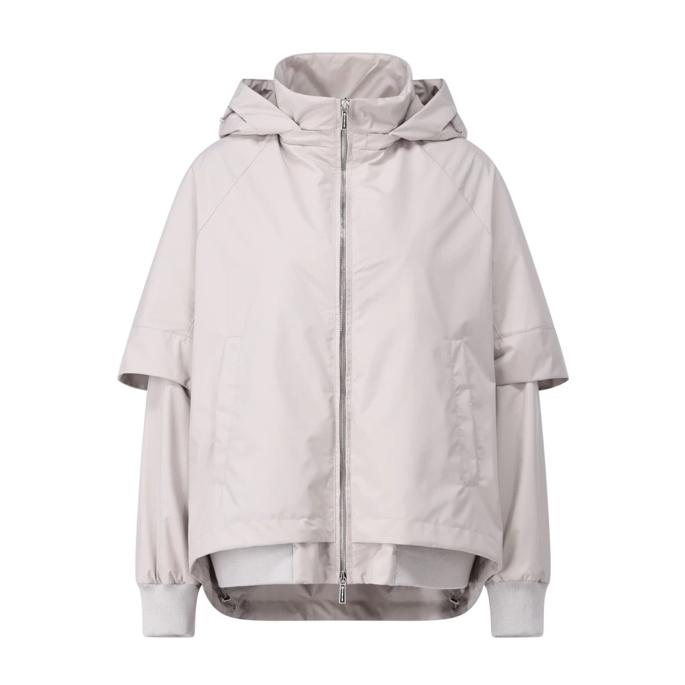 Moorer Women's Gray Convertible Jacket Talitha-Stp - Light Jackets - L - Jackets