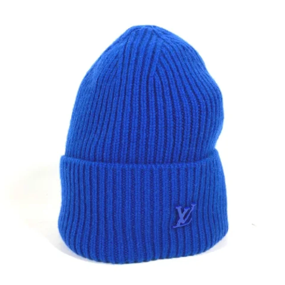 Louis Vuitton Vintage Pre-owned Cashmere hats Blue Dames