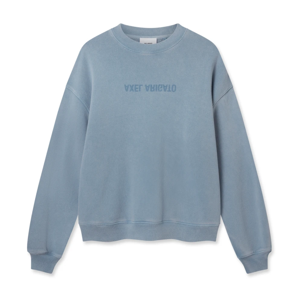 Axel Arigato Förvrängd Tvättad Sweatshirt Blue, Herr