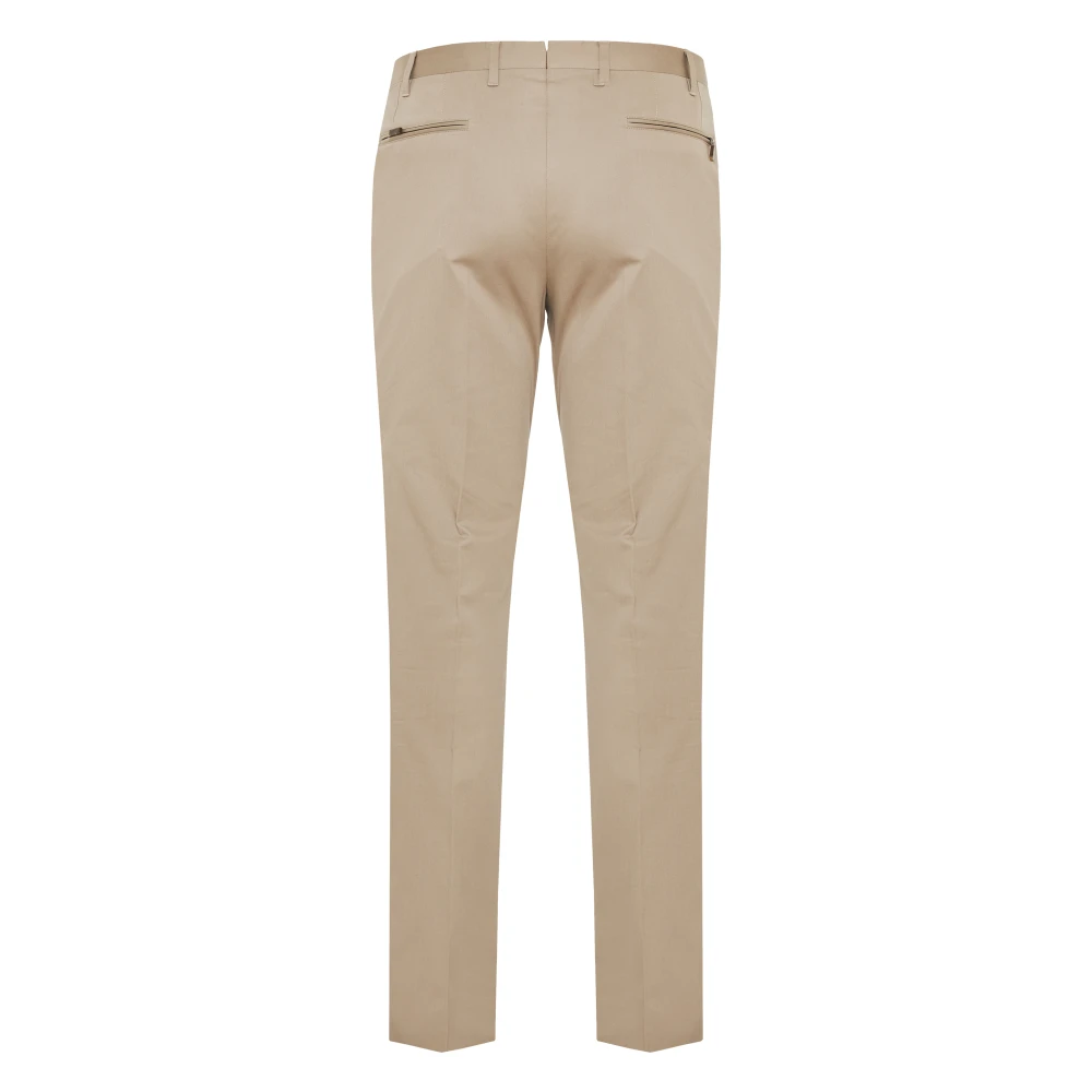Corneliani Katoenen broek met zij- en achterzakken Beige Heren