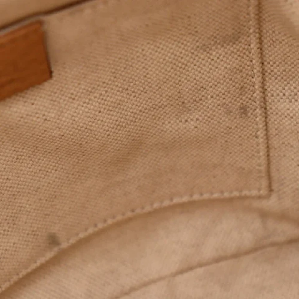 Gucci Vintage Pre-owned Leather backpacks Beige Dames