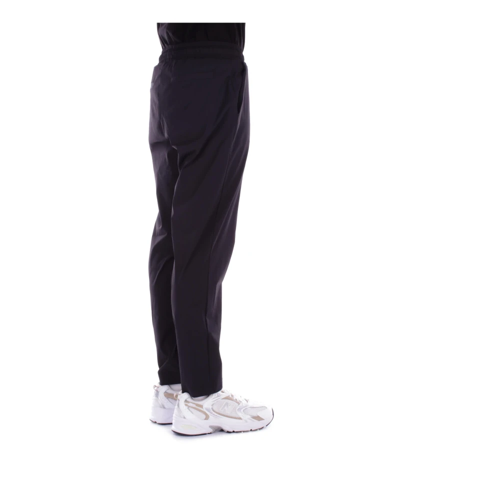 Costume National Zwarte CNC Broek Logo Zijzakken Black Heren
