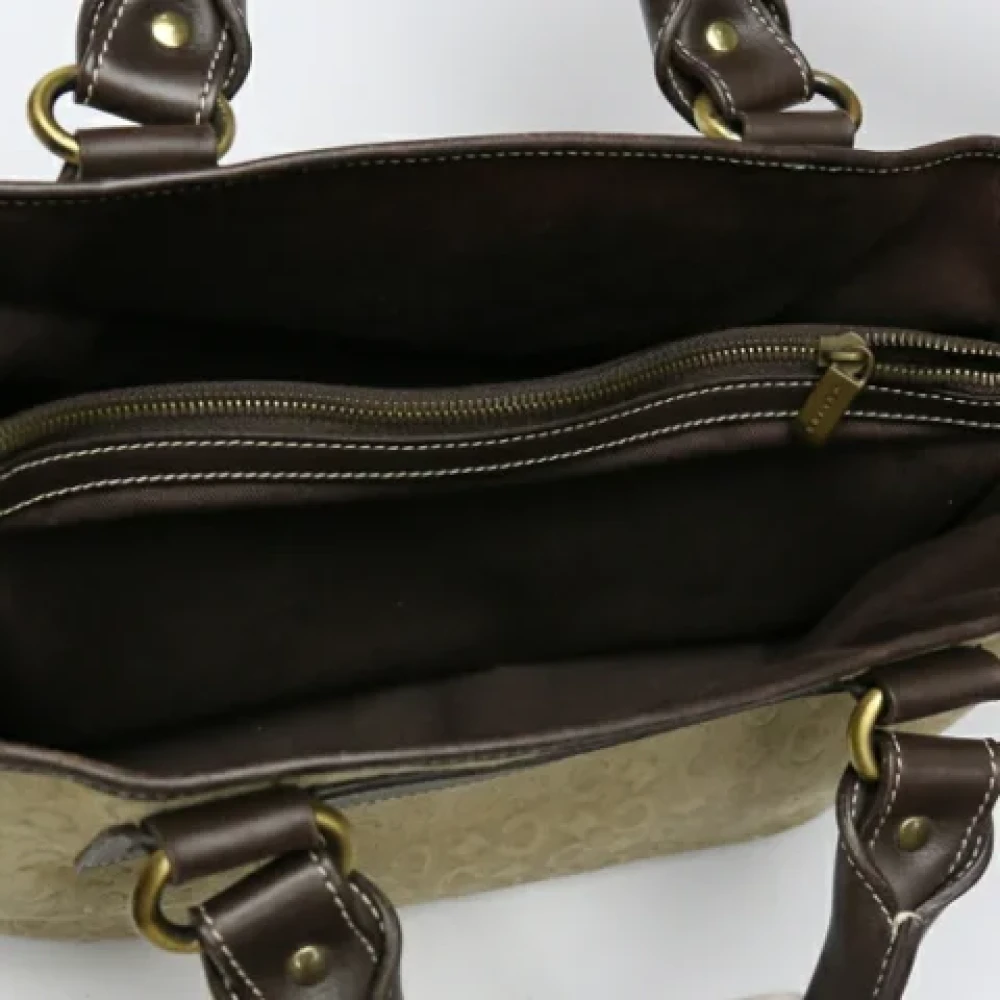 Celine Vintage Pre-owned Fabric celine-bags Beige Dames