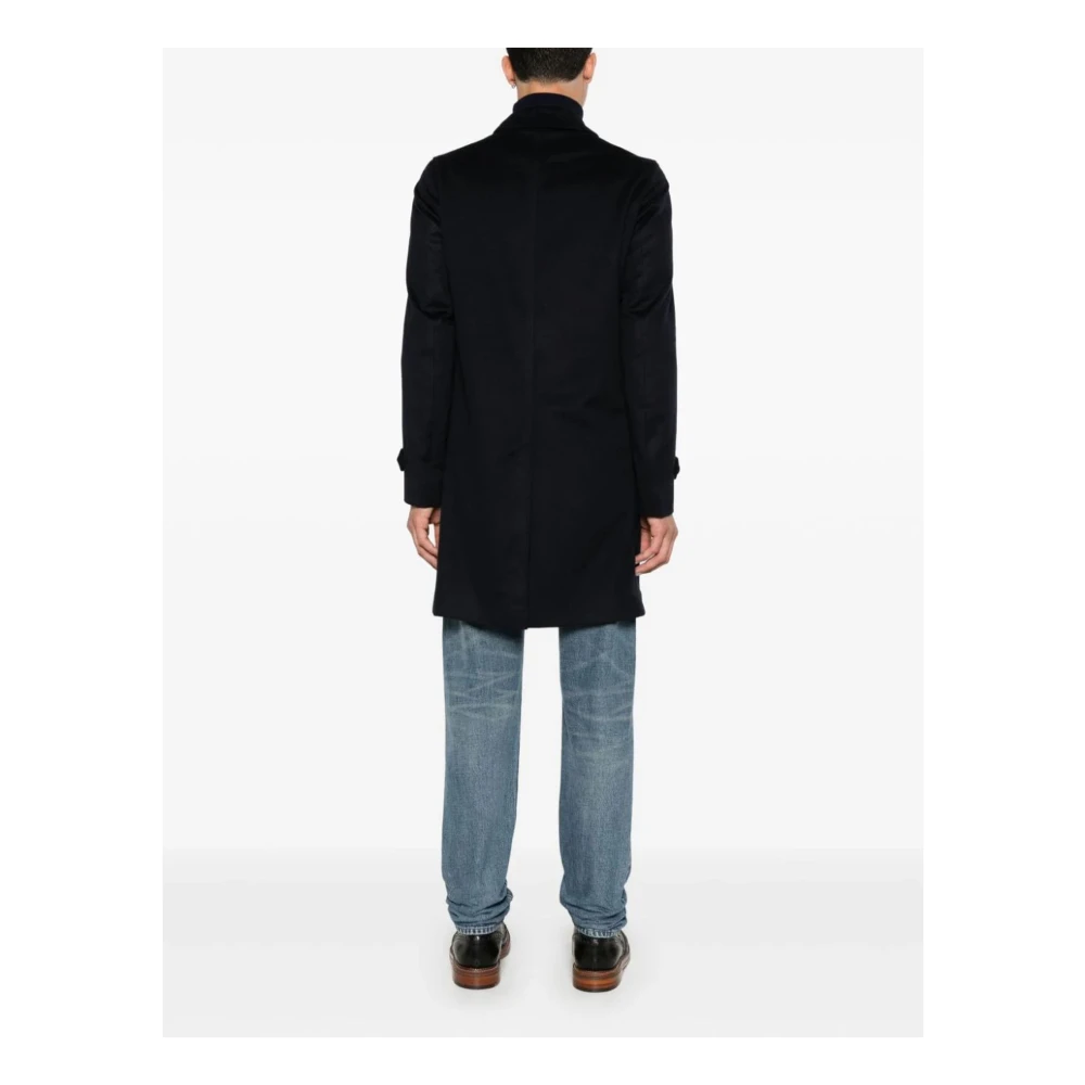 Herno Navy Blauwe Kasjmierjas Blue Heren