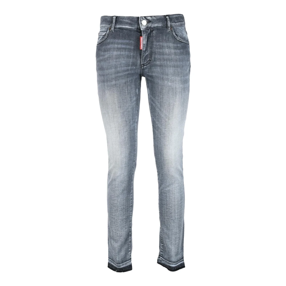 Dsquared2 Katoenmix Elastaan Jeans Gray Dames