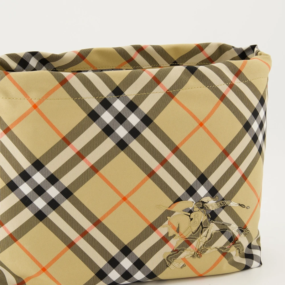 Burberry Geruite Vintage Clutch Beige Heren