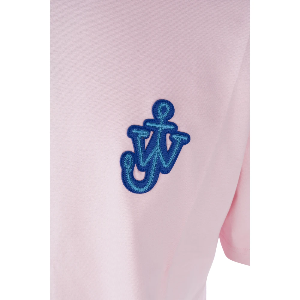 JW Anderson Casual Katoenen T-Shirt Pink Heren