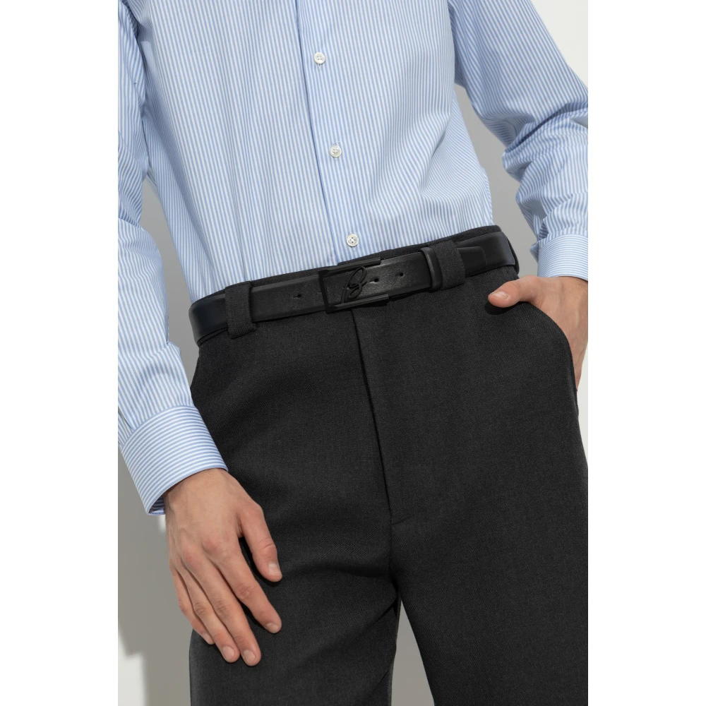 Brioni Omkeerbare riem Black Heren