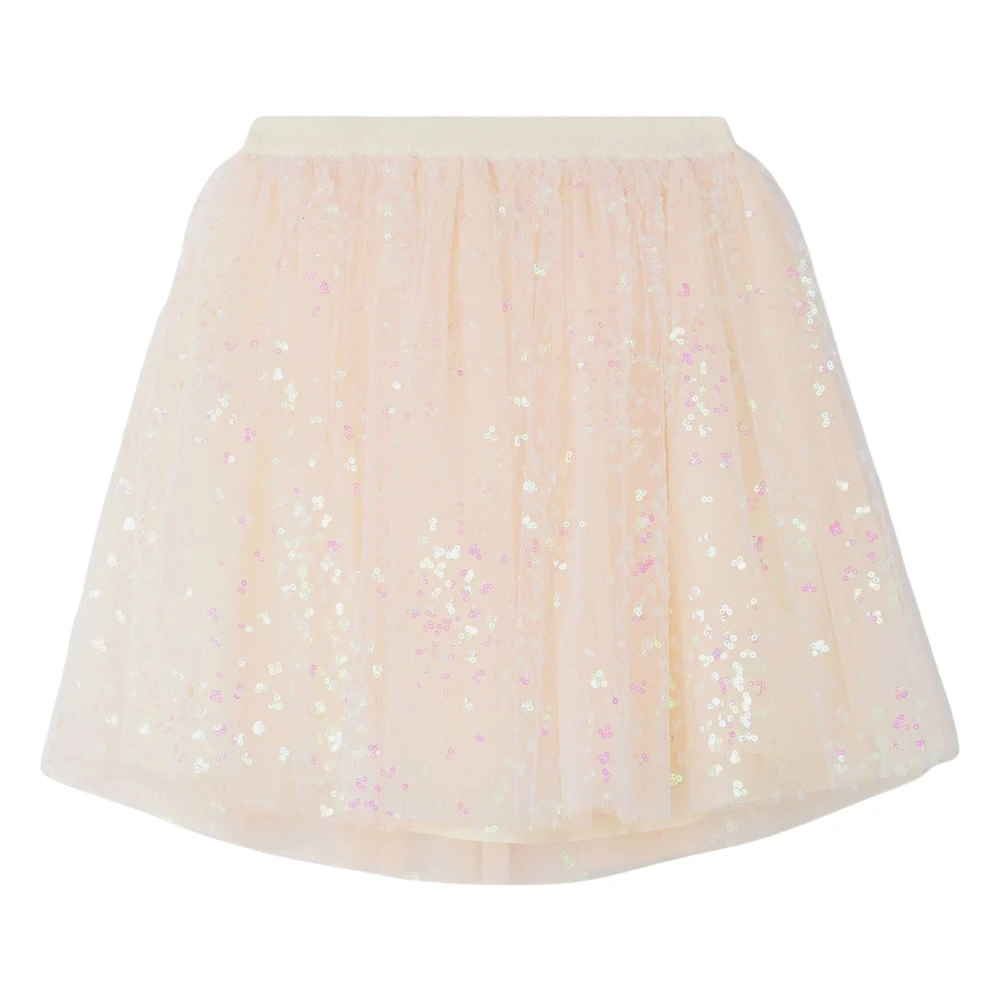 Bonpoint Girls Pink Kids Shirts, 4 Y, Polka Dot Tulle Skirt