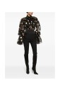 chemise-noire-en-soie-avec-broderie-a-pois