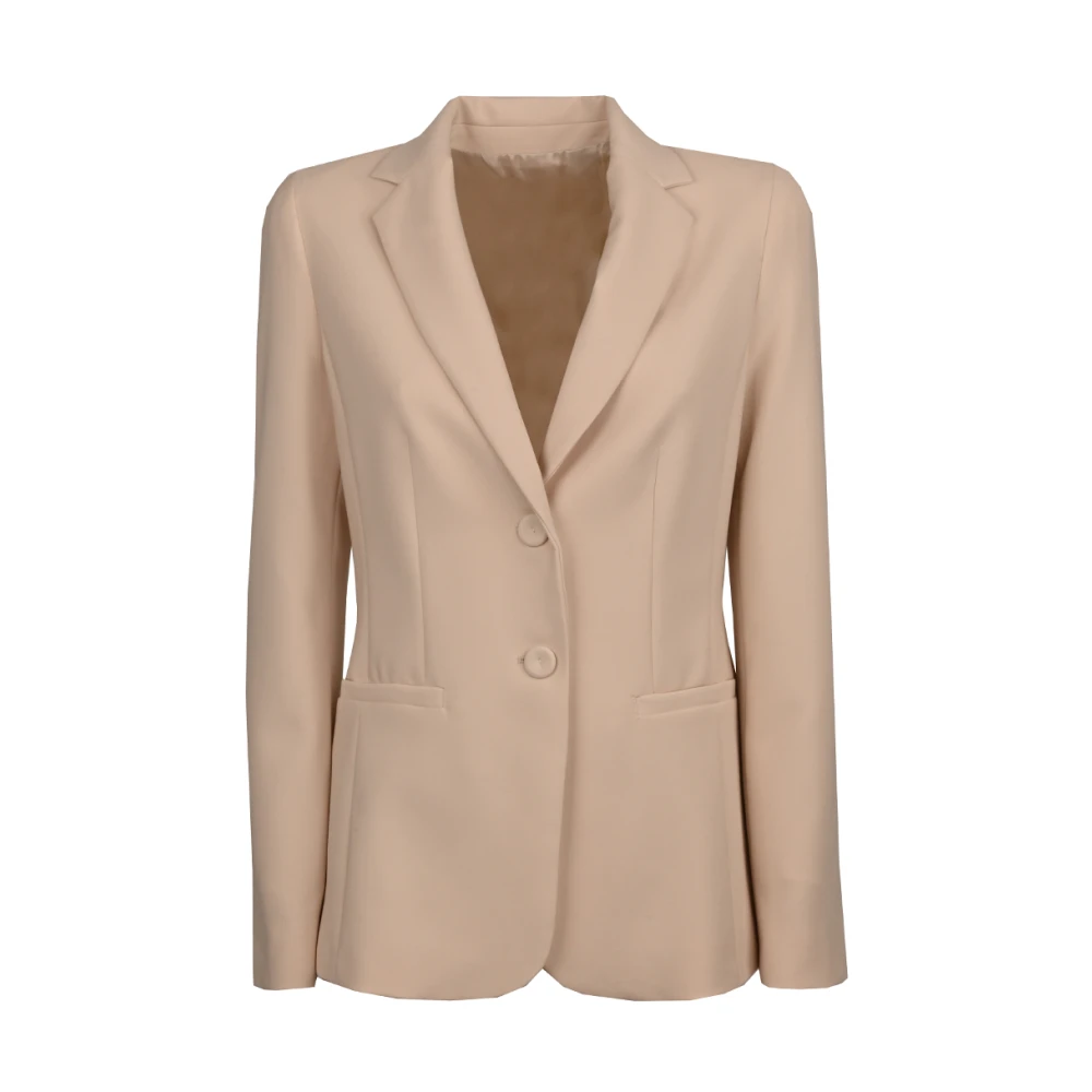 Pennyblack Polyester blazer met slanke pasvorm Beige Dames