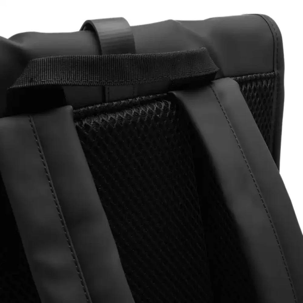 Rains Waterdichte Rolltop Rugzak met Laptopvak Black Dames
