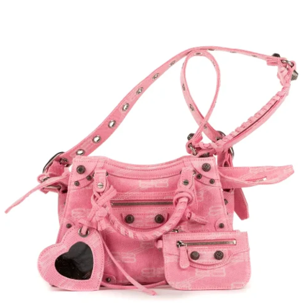 Balenciaga Vintage Pre-owned Denim balenciaga-bags Pink Dames