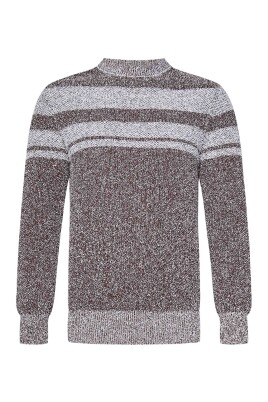 brown-striped-crewneck-sweater