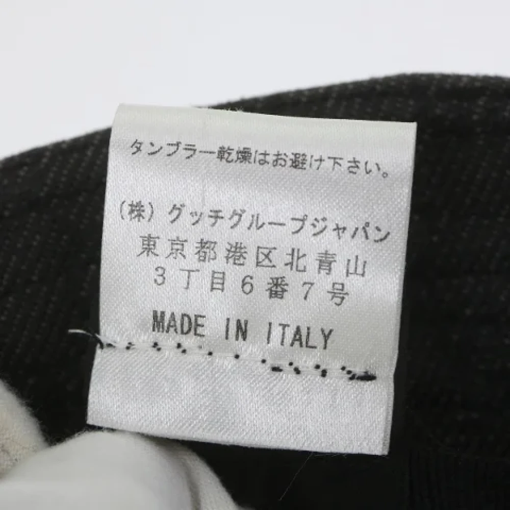 Gucci Vintage Pre-owned Canvas hats Gray Dames