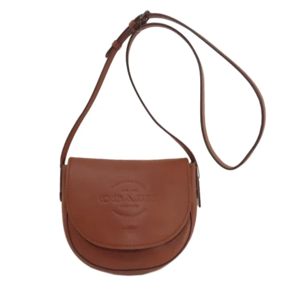 Coach Pre-owned Leather shoulder-bags Brown Dames