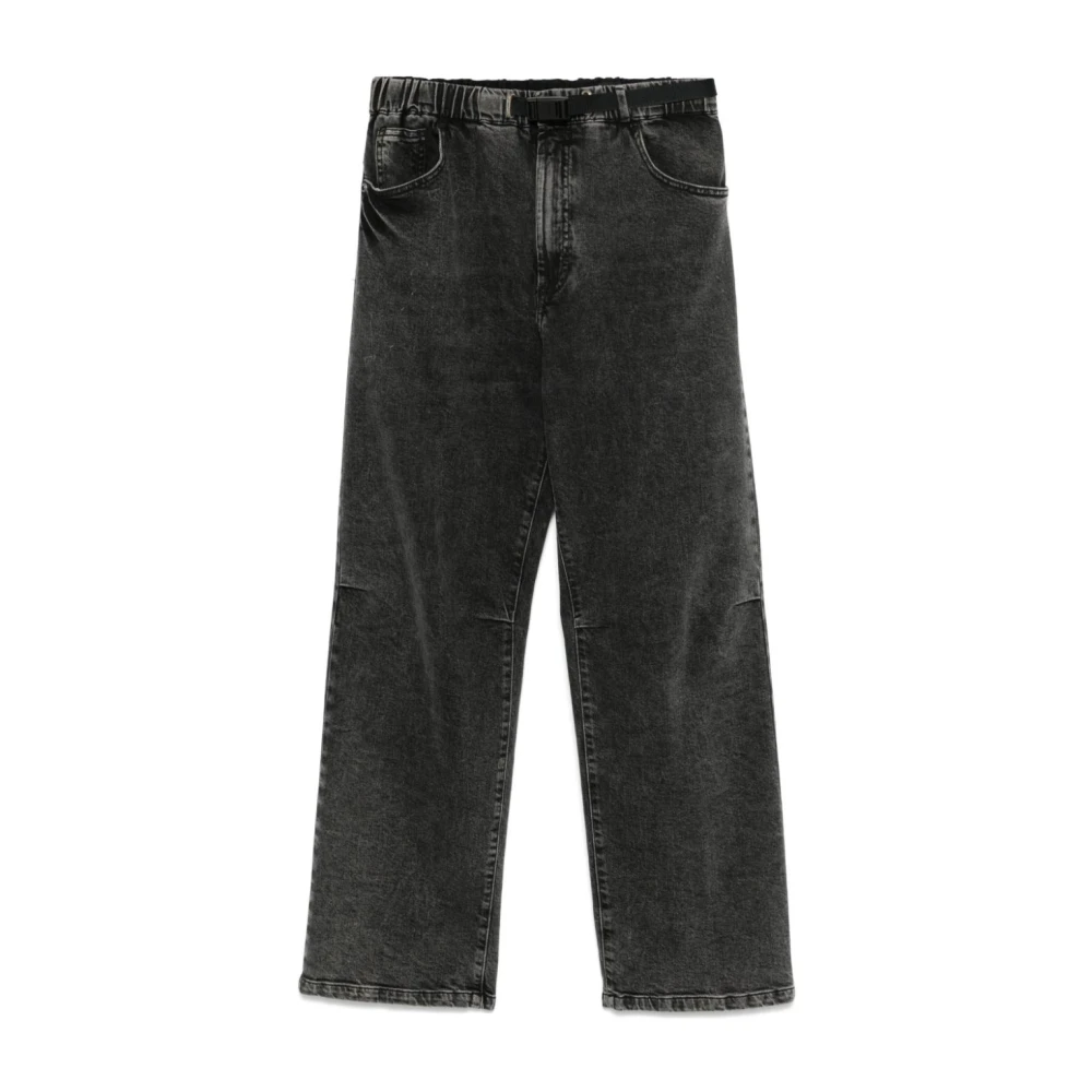 White Sand Zwarte Katoenen Elastische Taille Jeans Black Heren