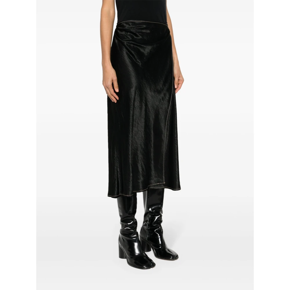 Acne Studios Stijlvolle A-lijn Rok voor Vrouwen Black Dames