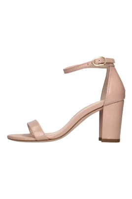 NearlyNude Block-Heel Sandal