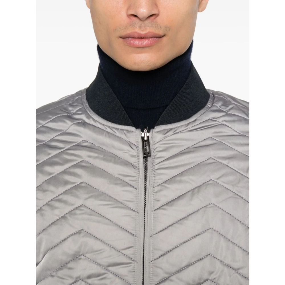 Emporio Armani Omkeerbare Lichtgrijze Jas Gray Heren