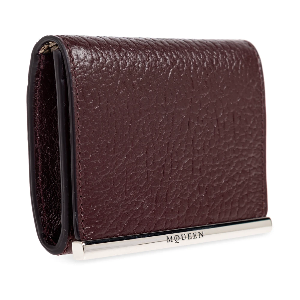 alexander mcqueen Leren portemonnee Red Dames