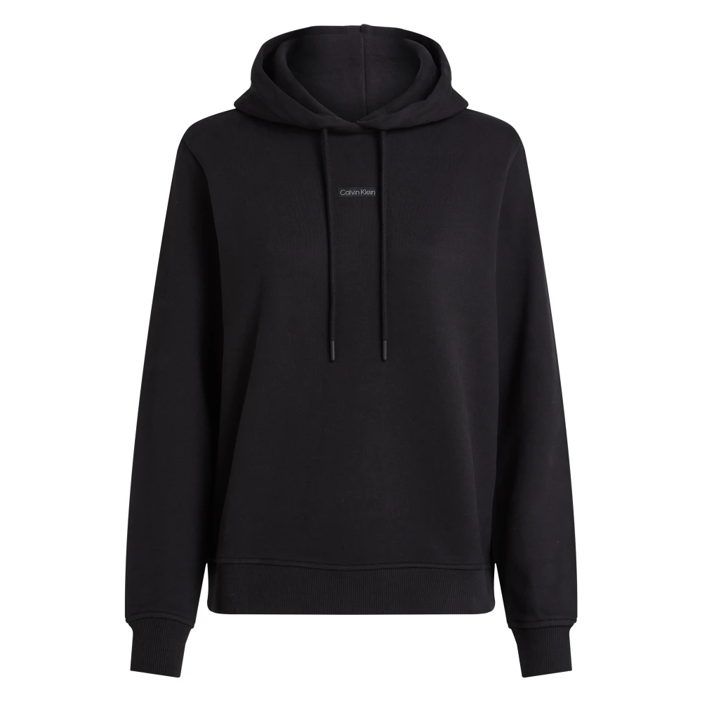 Calvin Klein Women's Black Hoodie Jumper Cotton - Hoodies - L - Sweatshirts & Hoodies