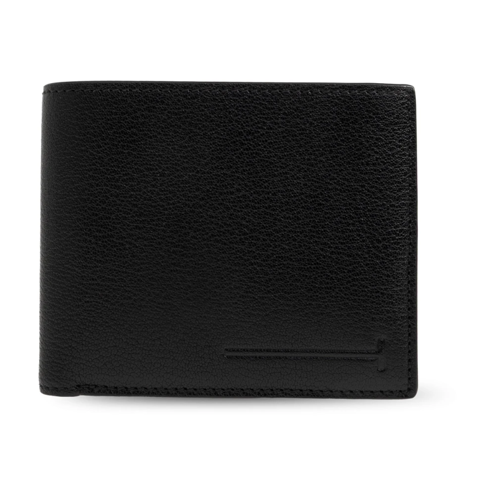 Tom Ford Men's Black Wallets & Cardholders, One Size, Elongated T Line Classic Bifold Wallet