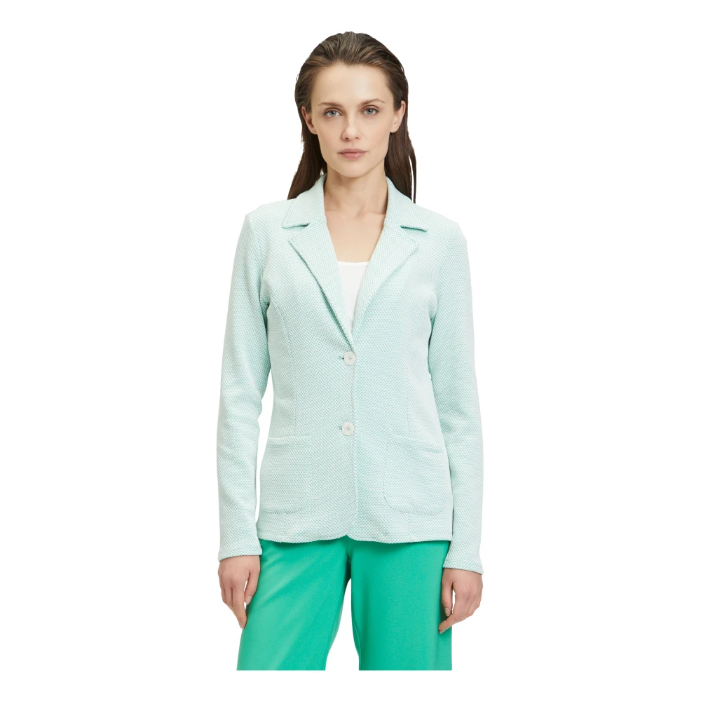 Betty Barclay Multicolor Shirtblazer met Zakken Green Dames