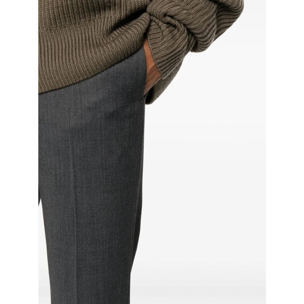 PT Torino Op Maat Gemaakte Wollen Grijze Broek Gray Heren