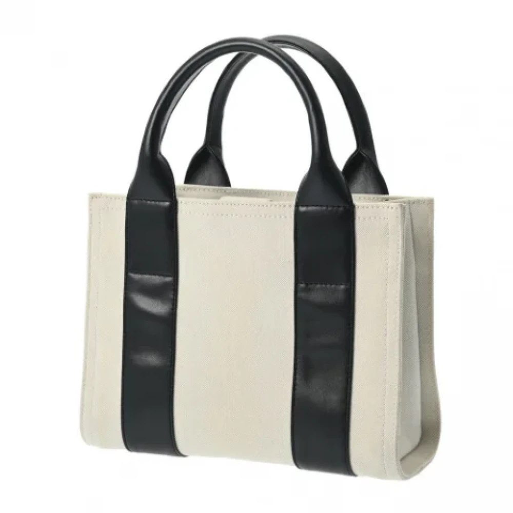 Balenciaga Vintage Pre-owned Canvas balenciaga-bags Beige Dames