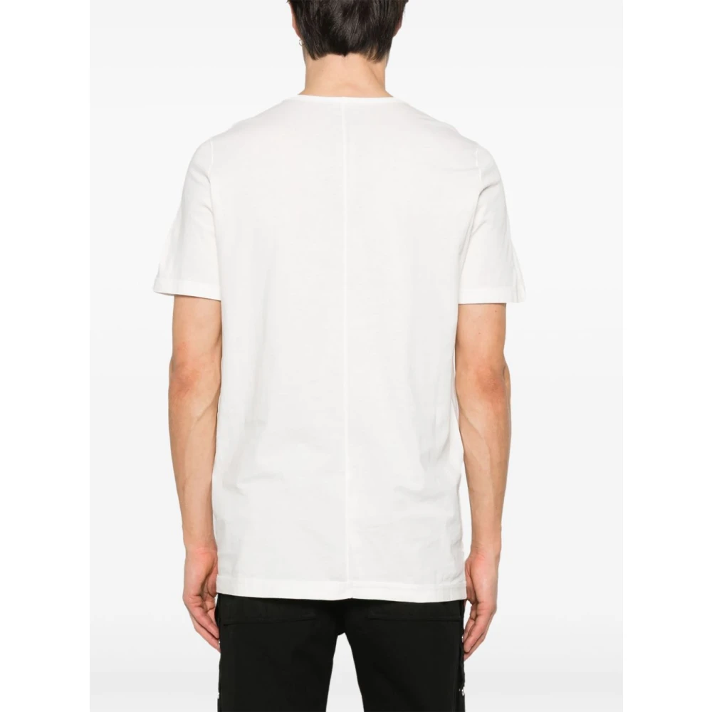 Rick Owens Witte Crew Neck T-shirts en Polos White Heren